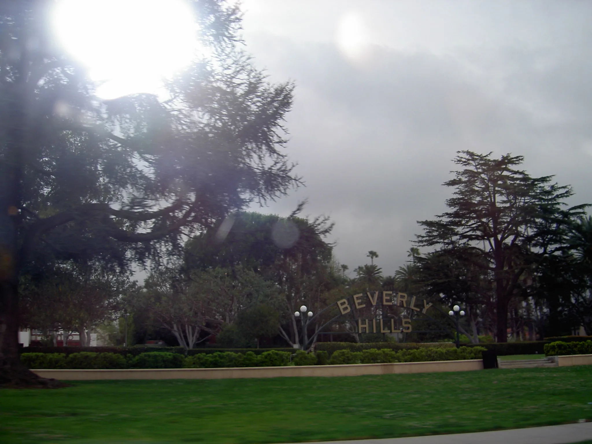 the Beverly Hills sign, Beverly Gardens Park, Beverly Hills, CA