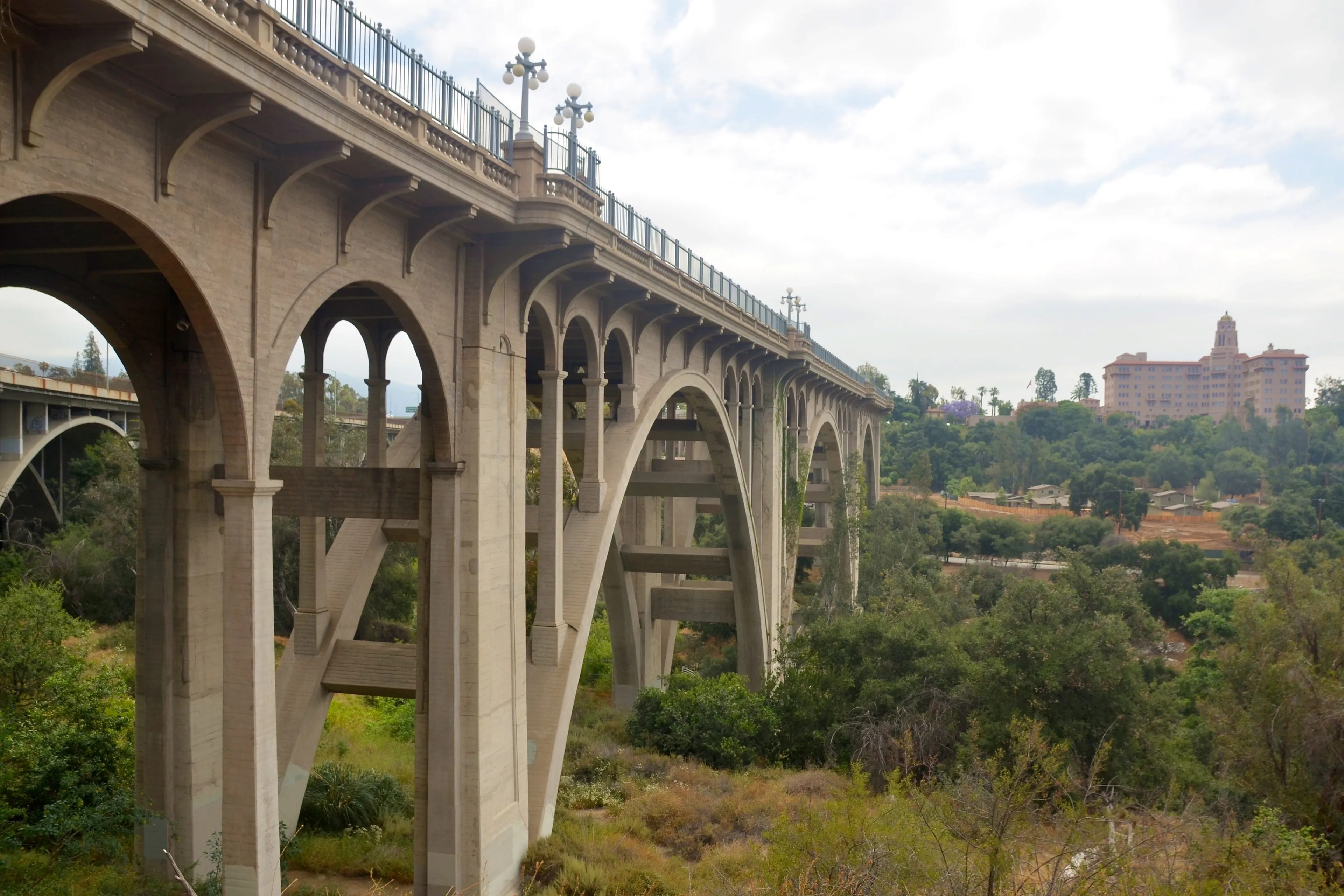 the Colorado Street Bridge, Pasadena, CA