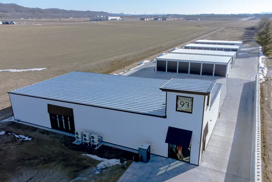 Self-storage facility exterior
